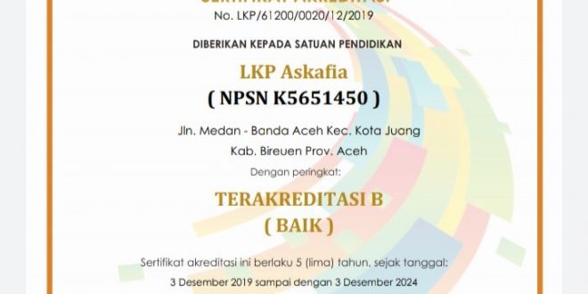 TERAKREDITASI B